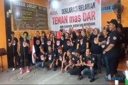 Relawan Teman Mas Dar Deklarasi Dukungan di Nusukan Solo