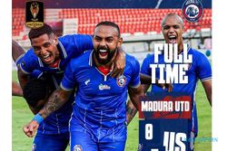 Arema Bantai Madura United 5-0, Persija Ikut Lolos ke Semifinal Piala Presiden